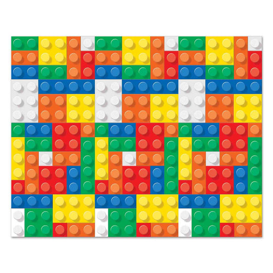 Backdrop Building Blocks Party Scene Setter