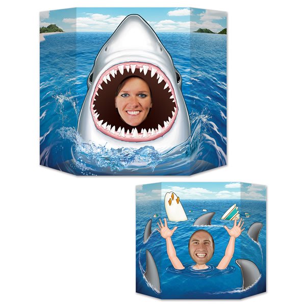 Shark & Swimmer Photo Prop