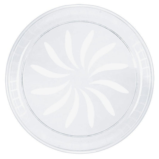 Swirl Platter Clear - Plastic