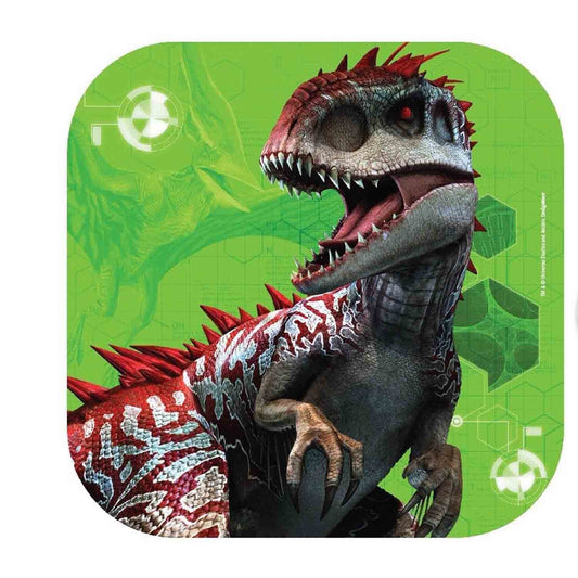 Jurassic World 17cm Square Paper Plates