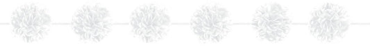 Fluffy Garland - White