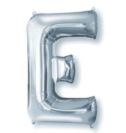 SuperShape Letter E Silver