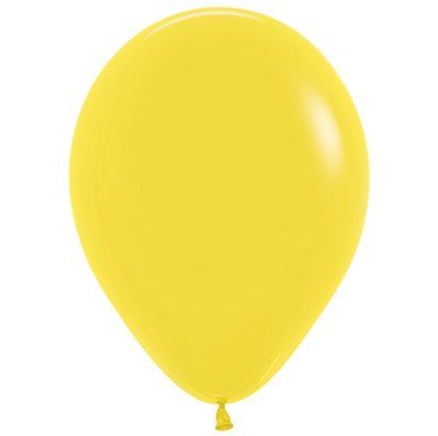 Sempertex 30cm Fashion Yellow Latex Balloons 020, 25PK
