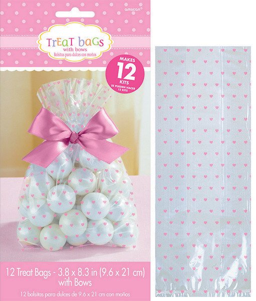 Cello Treat Bags - Pink