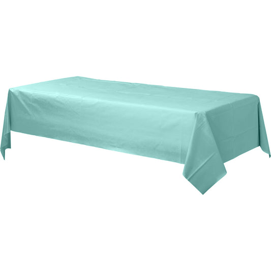 Plastic Rectangular Tablecover Robin's-egg Blue