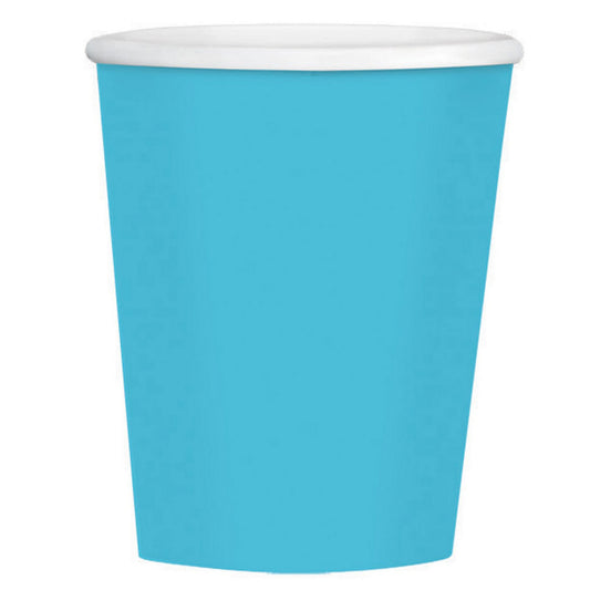 Big Party Pack 354ml Paper Coffee Cup Caribbean Blue