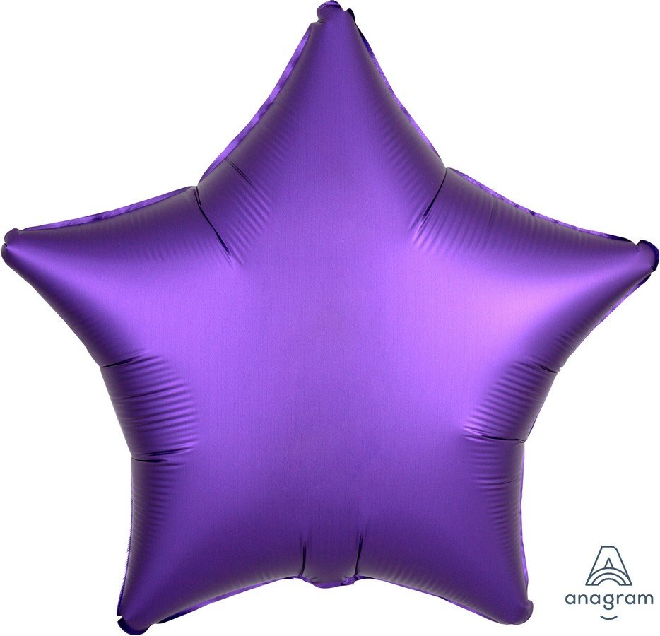 45cm Standard XL Satin Luxe Purple Royale Star