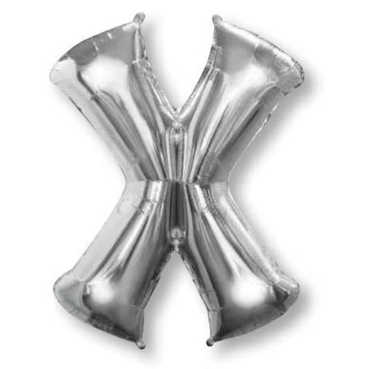 SuperShape Letter X Silver