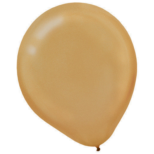 Latex Balloons 12cm 50 Pack Gold