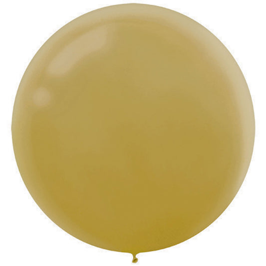 Latex Balloons 60cm 4 Pack Gold