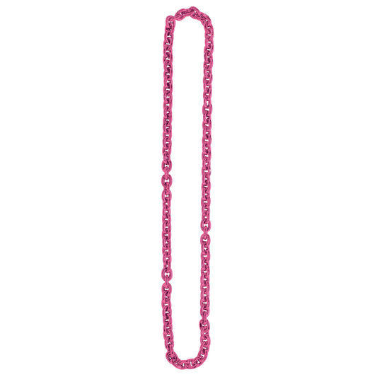 Chain Link Necklace  - Pink