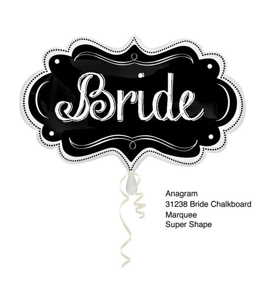 SuperShape Bride Chalkboard Marquee