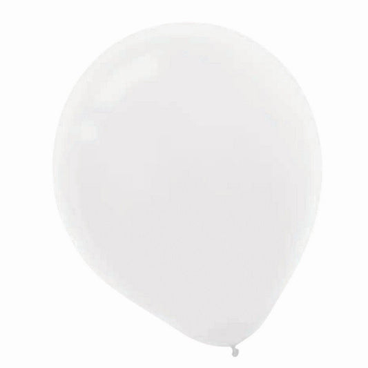 Latex Balloons 30cm 15CT White