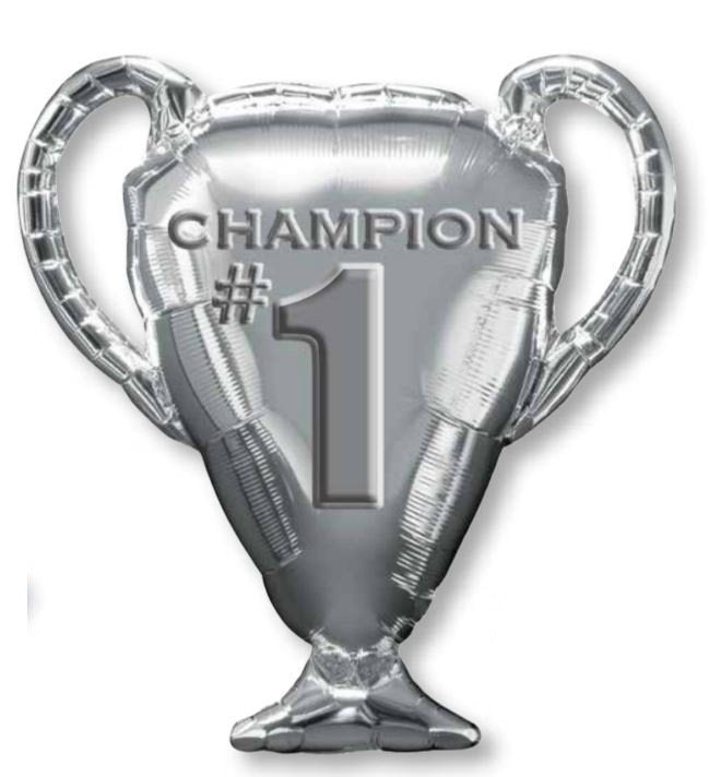 SuperShape XL Silver Trophy Champion #1