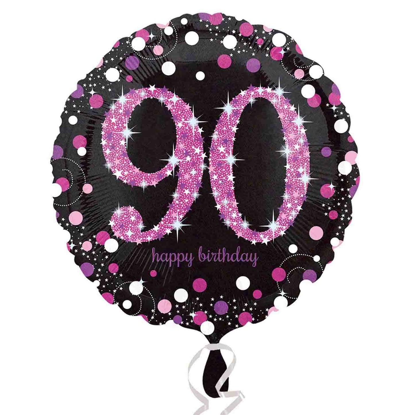 45cm Standard Holographic Pink Celebration 90
