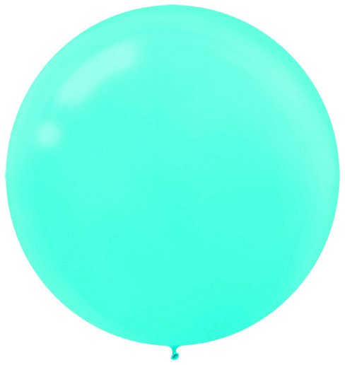 Latex Balloons 60cm 4 Pack Caribbean Blue