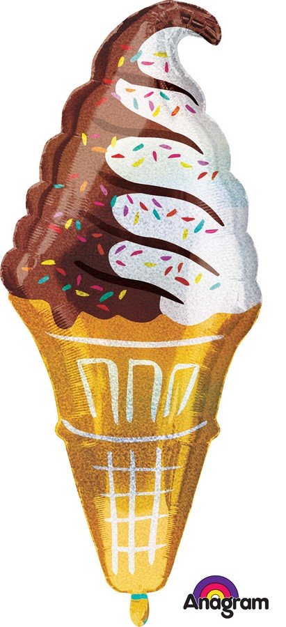 SuperShape Holographic Ice Cream Cone