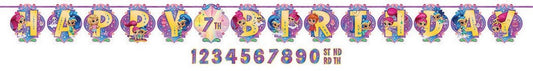 Shimmer and Shine Letter Banner Ribbon
