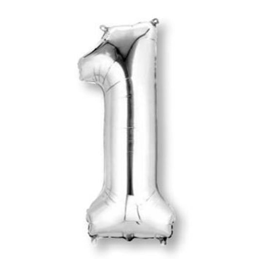 SuperShape Silver Numeral 1.