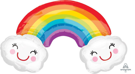 SuperShape XL Rainbow with Smiling Clouds