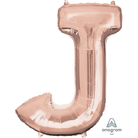 SuperShape Letter J Rose Gold