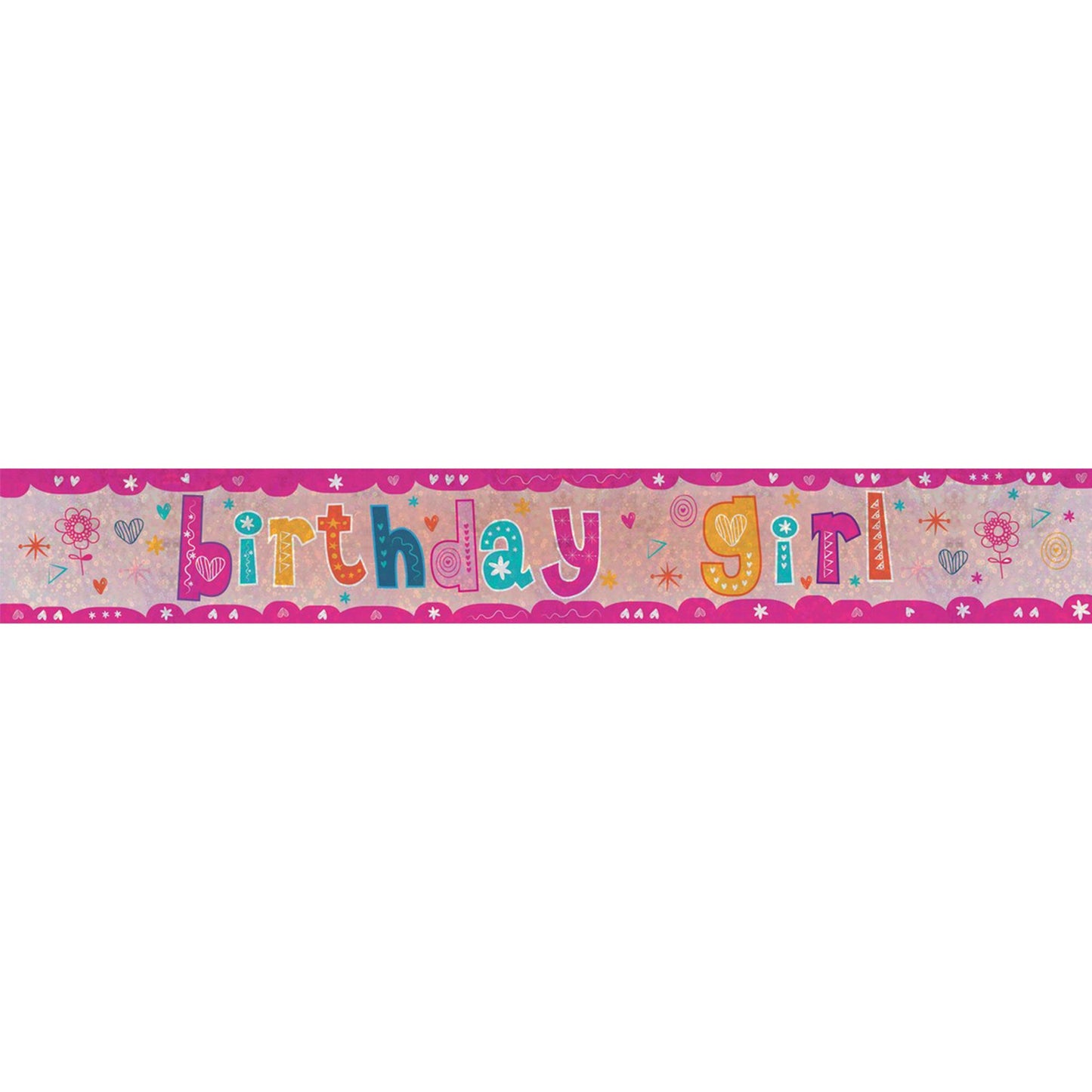 Banner Holographic Birthday Girl