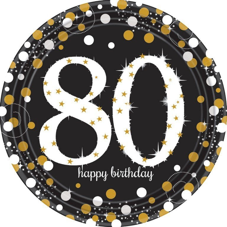 Sparkling Celebration 80 23cm Prismatic Paper Plates