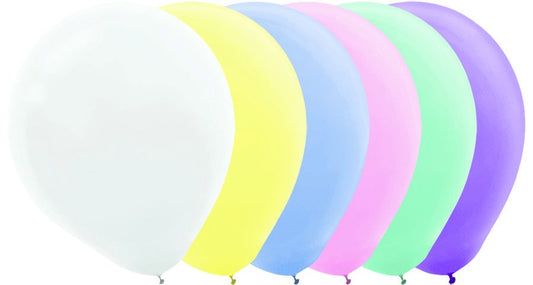 Latex Balloons 30cm 72CT Pastel Assorted