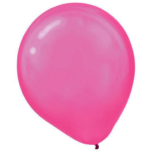 Latex Balloons Pearl 30cm 72CT Bright Pink