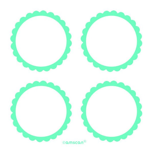 Labels Scalloped - Robin's - egg Blue