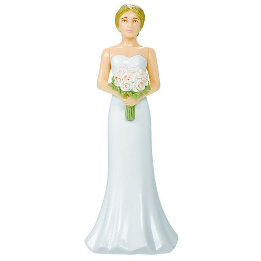 Cake Topper Blonde Hair Bride Plastic