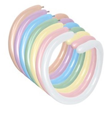 Sempertex 260T Satin Pearl Assorted Modelling Latex Balloons, 100PK