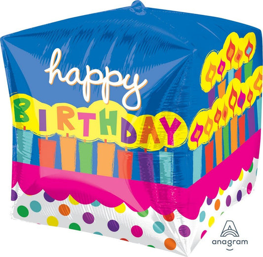 UltraShape Cubez Birthday Cake