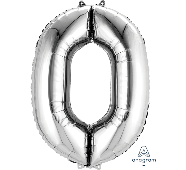 SuperShape Silver Numeral 0.