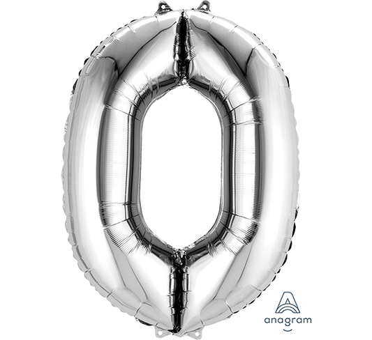 SuperShape Silver Numeral 0.