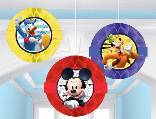 Mickey on the Go Honeycomb Decorations