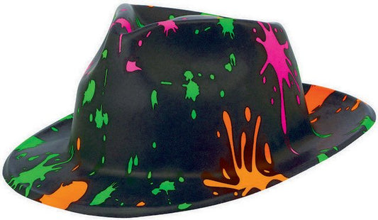 Totally 80s Painted Fedora Hat