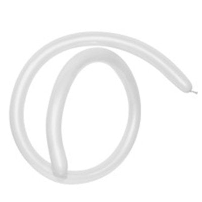 Sempertex 160T Fashion White Modelling Latex Balloons 005, 50PK