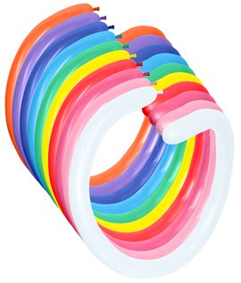 Sempertex 260T Fashion Assorted Modelling Latex Balloons, 100PK