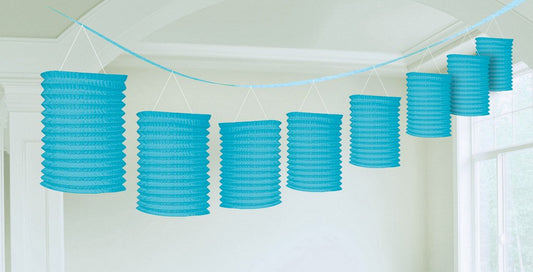 Paper Lantern Garland-Caribbean Blue