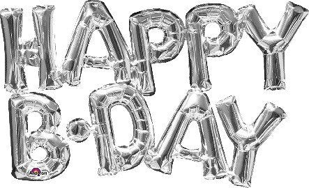 CI: Phrases Happy BDAY Silver