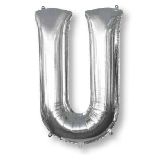 SuperShape Letter U Silver