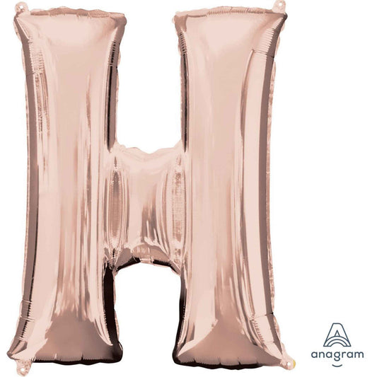 SuperShape Letter H Rose Gold