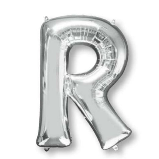 SuperShape Letter R Silver