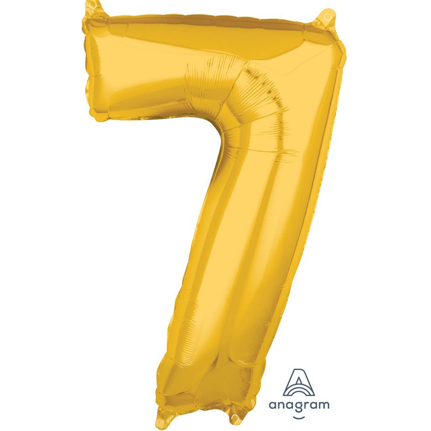 Mid-Size Shape Gold Numeral 7.