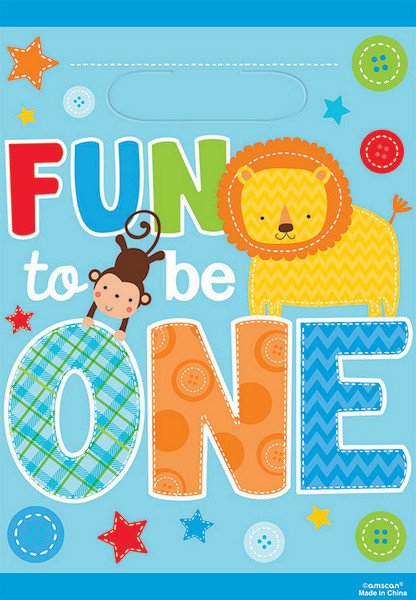 One Wild Boy Folded Loot Bags