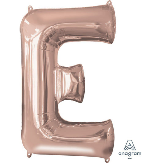 SuperShape Letter E Rose Gold