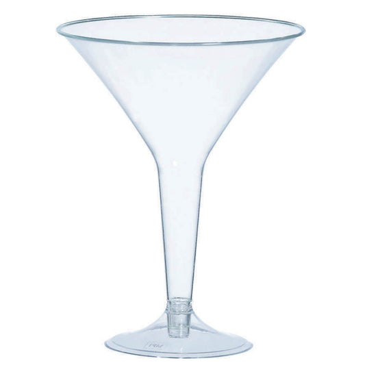 Big Party Pack Martini Glasses Clear Plastic