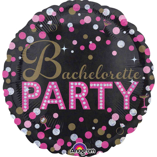 45cm Standard Holographic Bachelorette Hen's Party Balloon