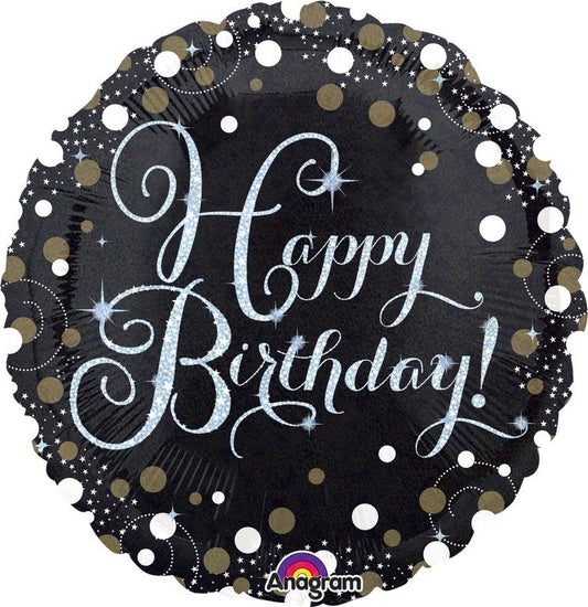 45cm Standard Holographic Sparkling Birthday